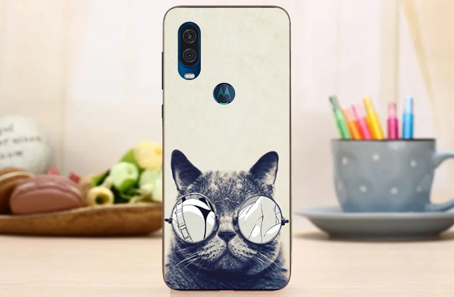 Чехол роскошный чехол из ТПУ и силикона чехол s для MOTO One power Phone задняя крышка для MOTO P40 Funda Coque