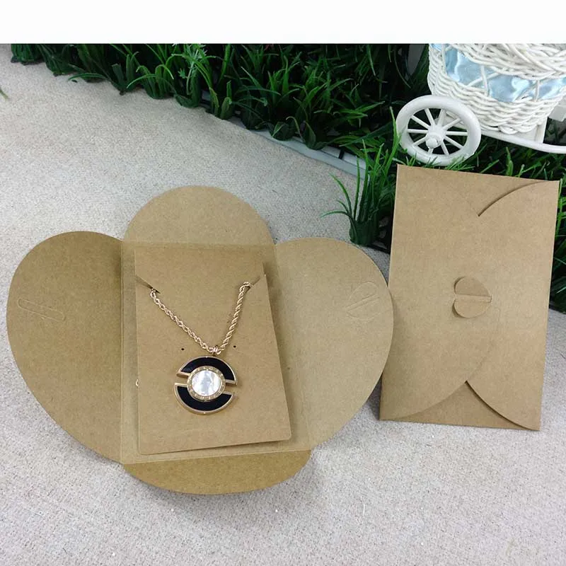 2017 Горячие 20 компл./лот ожерелье Дисплей упаковка в форме конверта для свадьбы