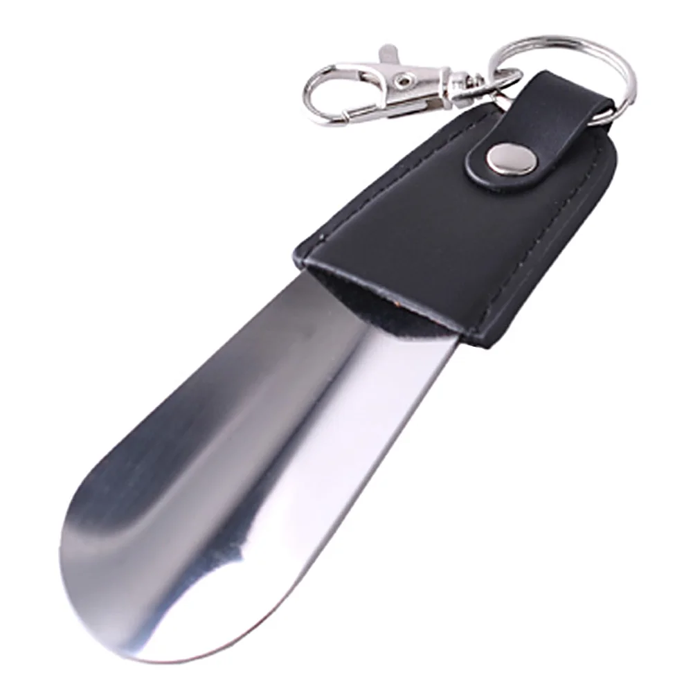 Нержавеющая сталь пожилых кольцо для ключей обувь Рог скольжения мини
