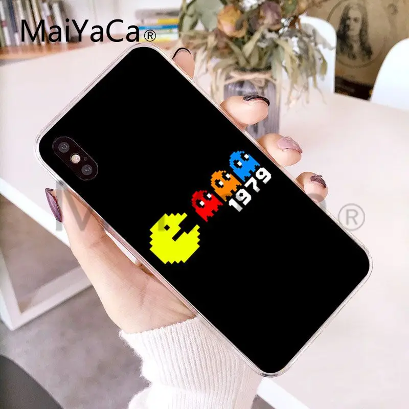MaiYaCa Pacman Gamer Nerd аксессуары для телефонов Чехол Apple iphone X и 8plus 7 7plus 6s Plus XS XR 5c
