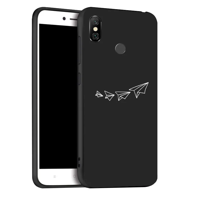 x082 3D окрашенный матовый чехол для Xiao mi Red mi Note 6 Pro Чехол s мягкий черный чехол для Xiaomi mi 8 SE A2 Lite PocoPhone F1 бампер - Цвет: x082