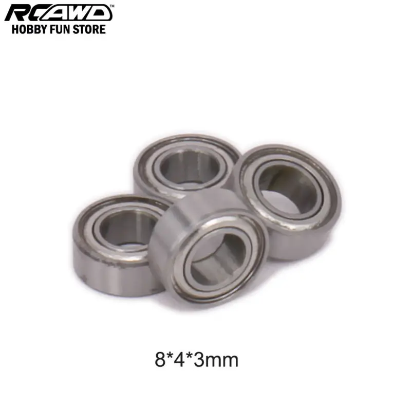 RCAWD HSP 1/16 металлический шарикоподшипник 8*4*3 мм 10*5*4 12*8*3 5 15*10*4 для радиоуправляемого