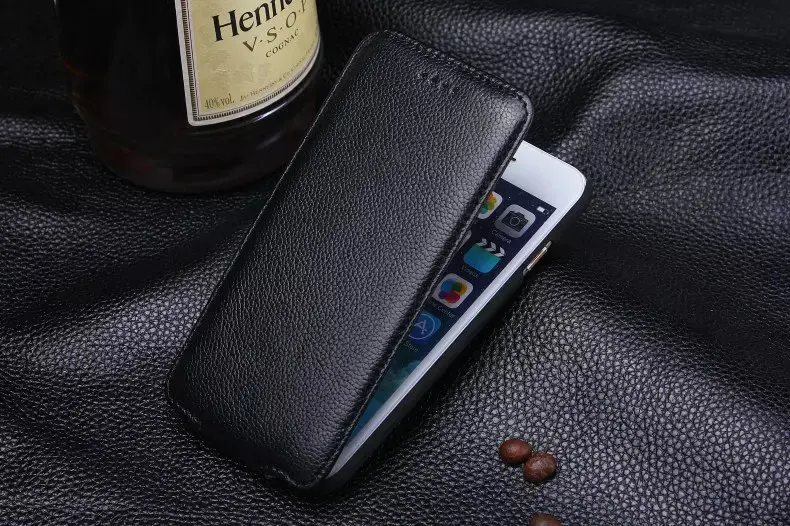 Вертикальный флип Оригинальный чехол для iPhone 6 plus/6s plus из натуральной коровьей