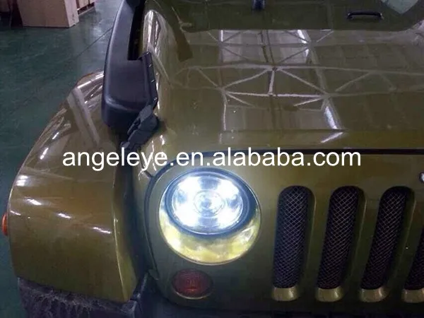 Для Jeep Wrangler 2007-2015 год светодиодный налобный фонарь с линзы проектора Bi Xenon для Porsche