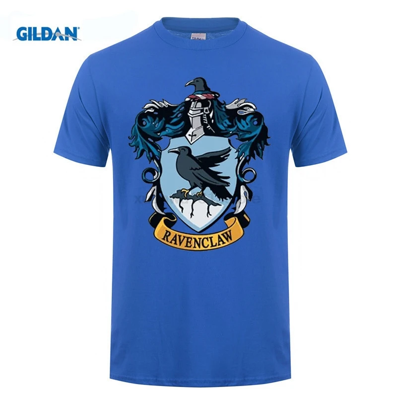 Magic Boy Ravenclaw Crest T Shirt Casual Plus Size T-Shirts Hip Hop Style Tops Tee T-Shirt Short Sleeve Mens | Мужская одежда