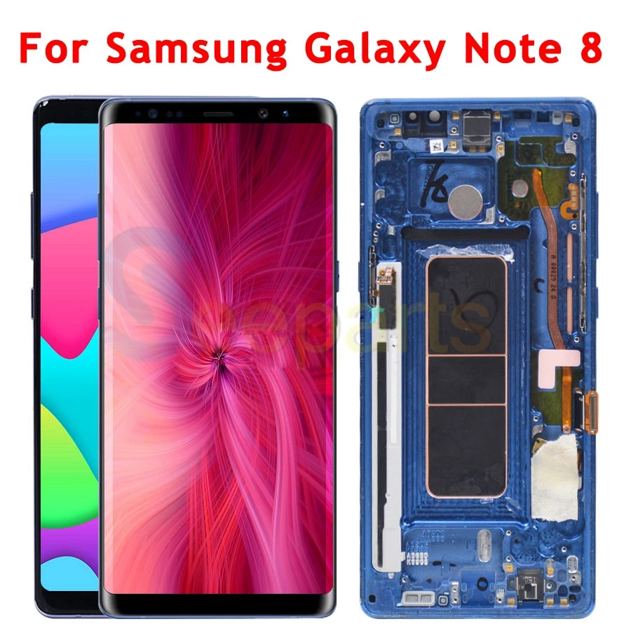 100% протестированный ЖК-дисплей 6 3 дюйма для SAMSUNG GALAXY Note 8 сменный сенсорный экран с