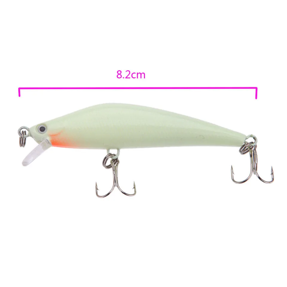 Ходить рыба 1 шт. 82mm 8g 3D блесна приманка для рыбалки святящийся ночью рыболовные