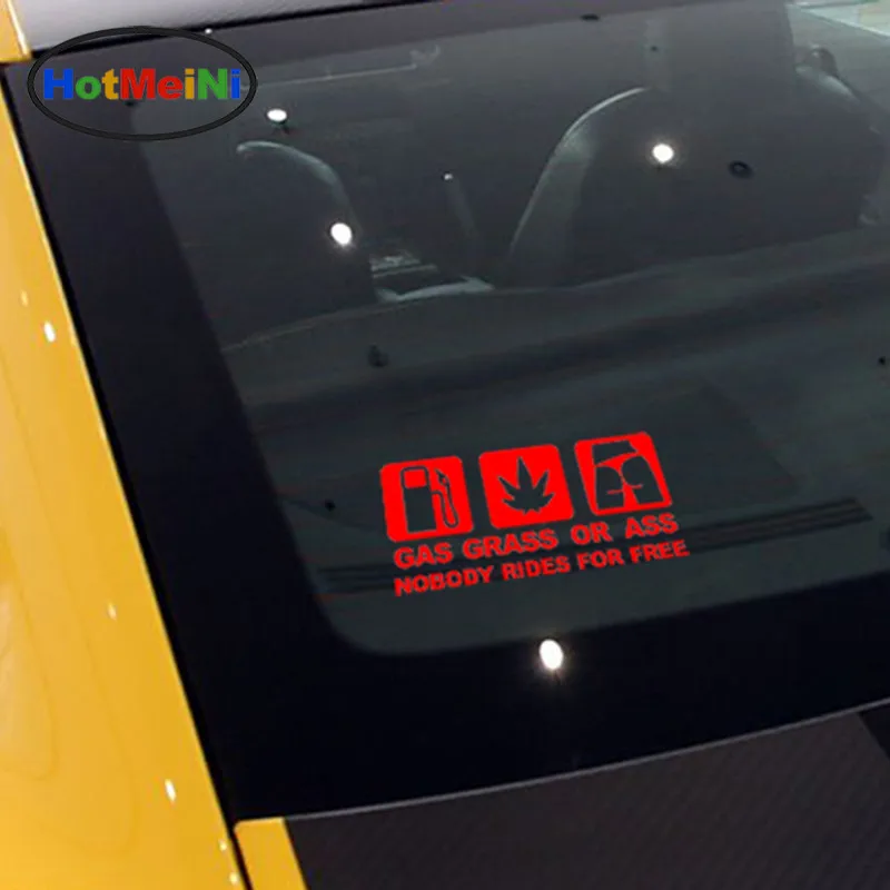 HotMeiNi 16*7 5 см автомобильный Стайлинг GASS GRASS ASS JDM забавная Автомобильная Наклейка