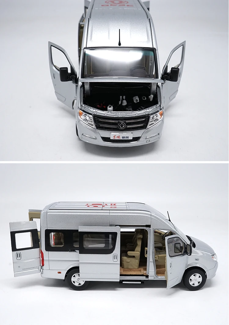 1:24 литая под давлением модель для Dongfeng DFAC Yufeng MPV игрушечный автомобиль миниатюрная Коллекция подарков китайский бренд