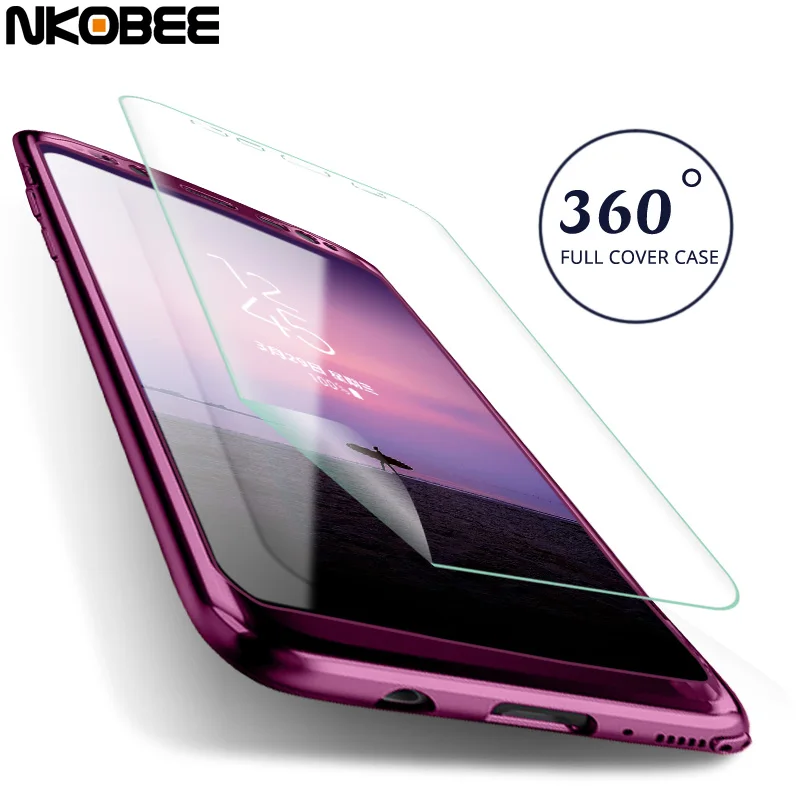 Nkobee 3 in1 для Samsung Galaxy S8 плюс S7 Edge Note8 чехол роскошь 360 градусов полная защита Coque |