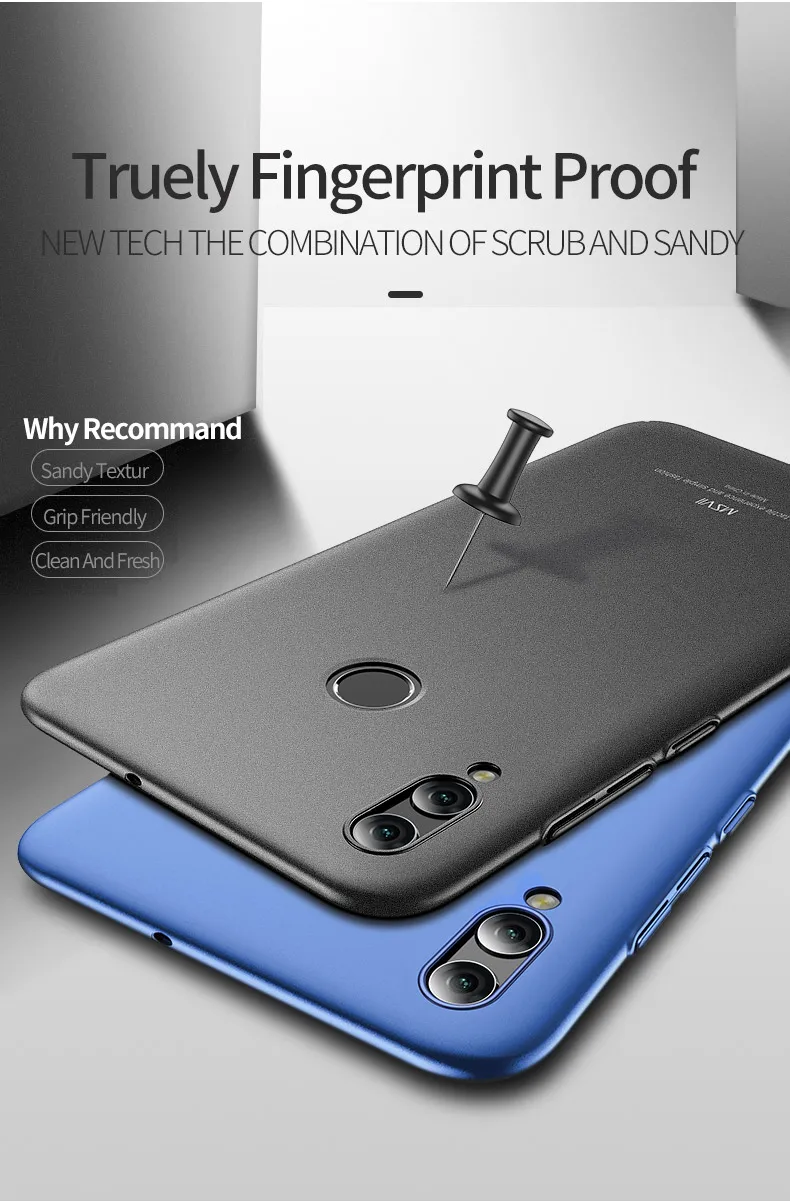 Msvii Чехлы для huawei Honor 8x Max чехол тонкий матовый чехол для huawei 8x Honor8x Чехол Жесткий PC чехол для huawei Honor 8 X чехол s
