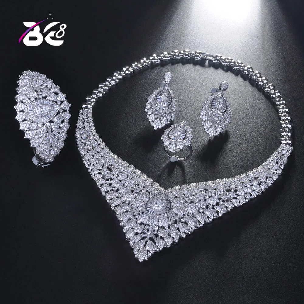 Комплект из колье и подвески с фианитами для женщин|Ювелирные наборы| |