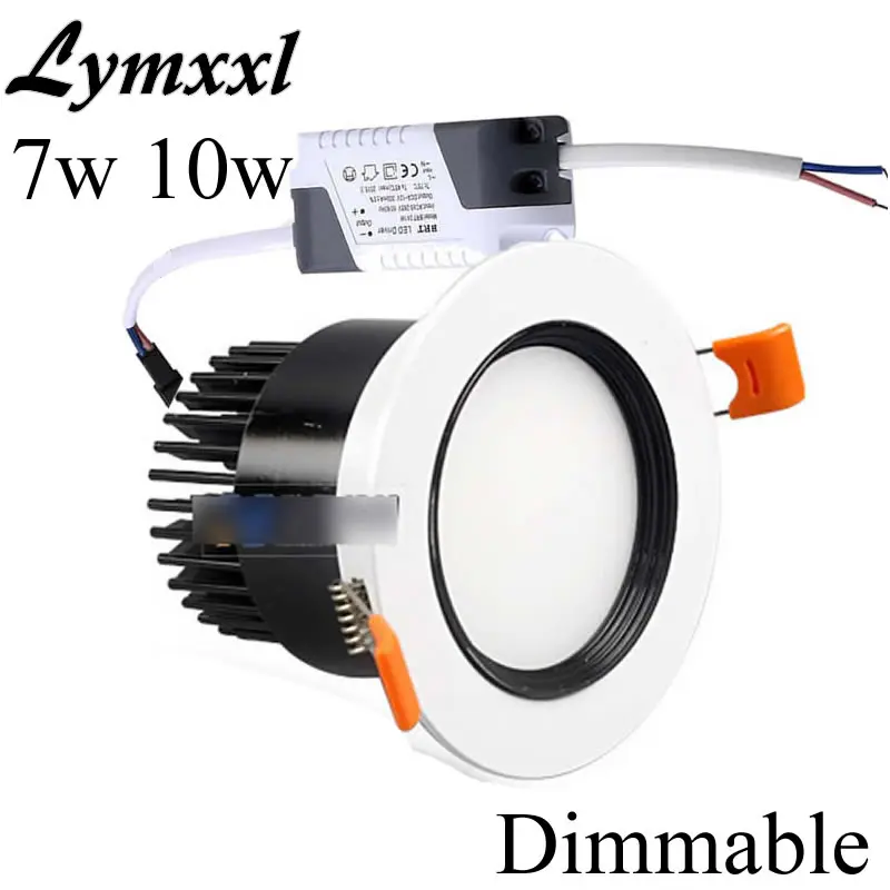 Матовый чехол с регулируемой яркостью Встраиваемый светодиодный светильник COB 7