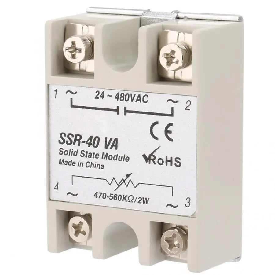 SSR-40VA Solid State Relay For Industrial Automation Process 50-250V Low Power AC motor control Tool | Обустройство дома