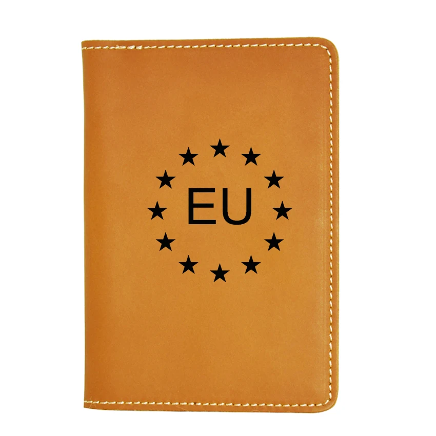 Дорожные аксессуары с гравировкой кошелек для паспорта европейского союза