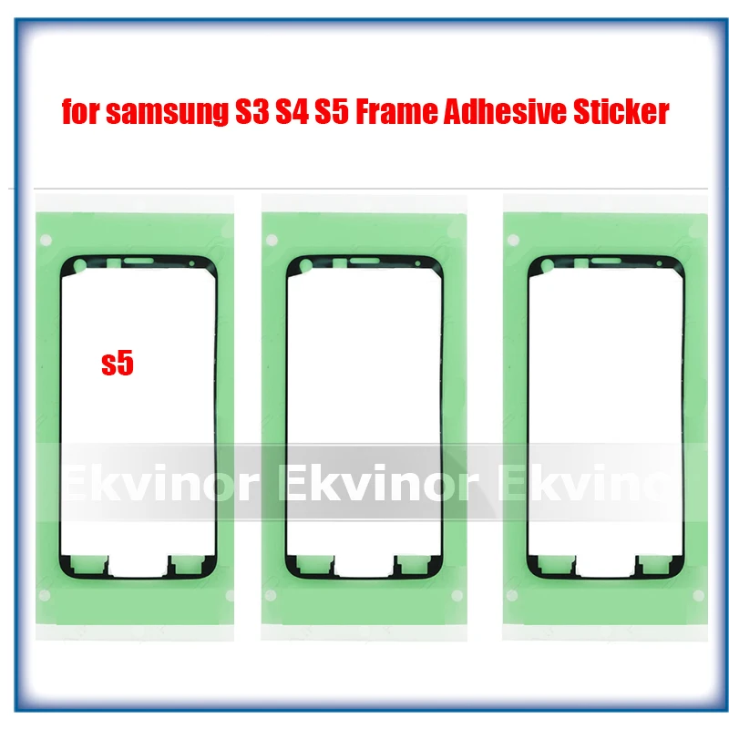 10 шт. предварительно вырезанная рамка Клейкая Лента для Samsung Galaxy S3 mini S4 S5 мини