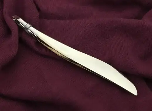 Женские пинцеты для удаления волос из нержавеющей стали с жемчугом и золотом