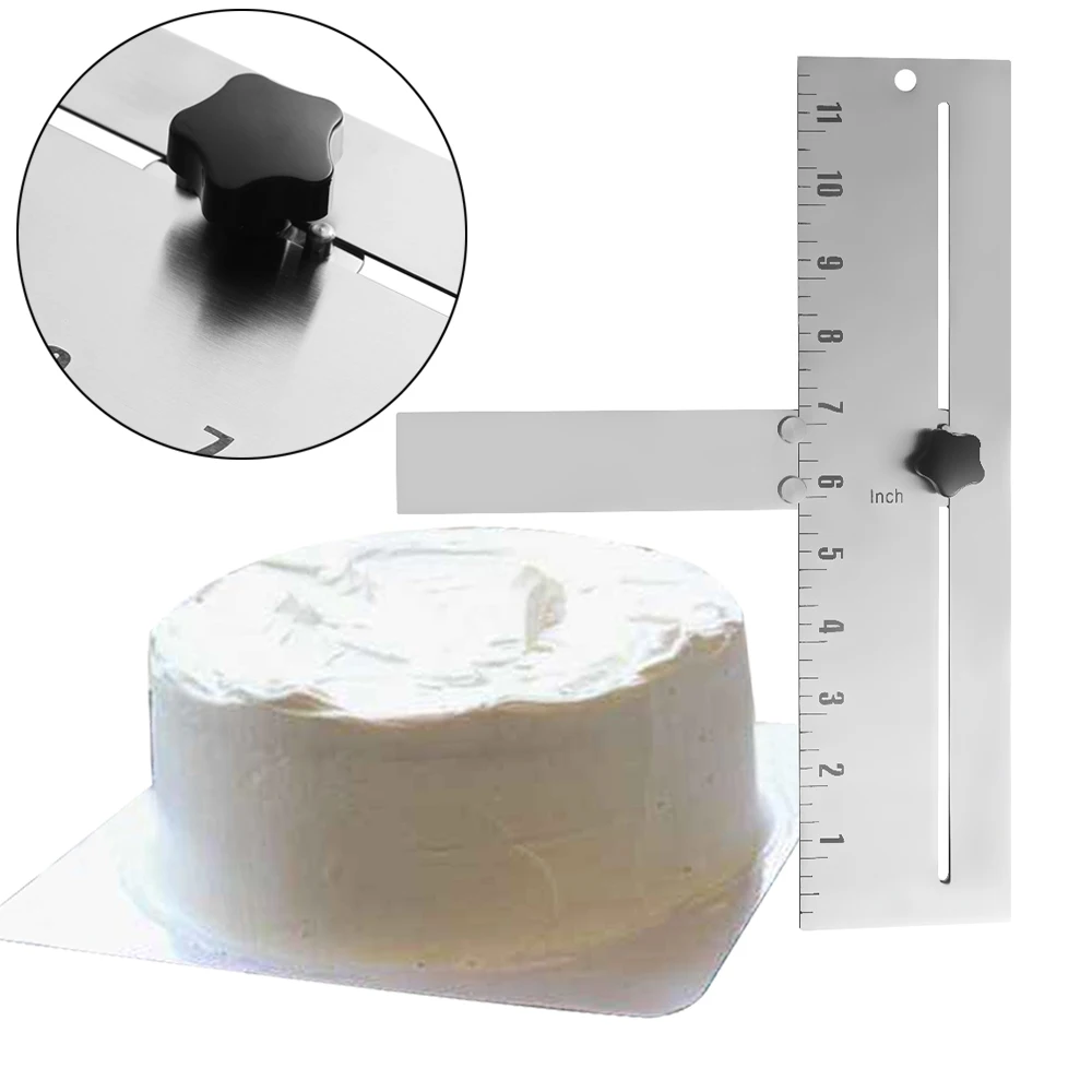 1 шт. регулируемый скребок для торта выпечки хрустящие уголки торты расческа