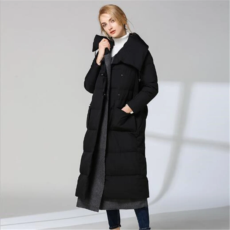 Женская длинная элегантная куртка зимние походные и кемпинговые пуховики 3 цвета