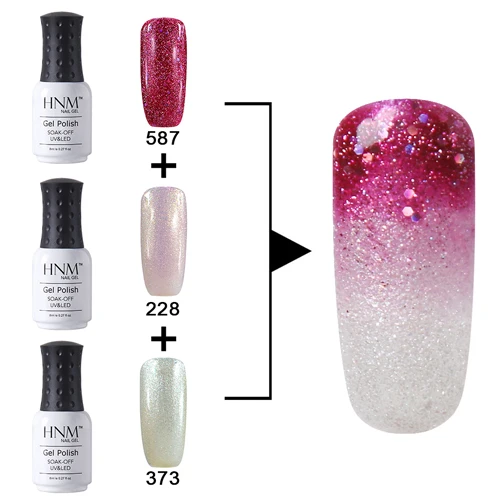 G028 Hhn 3 шт. лак для ногтей+ 1 шт. щетка для ногтей био-Гели Soak Off Гель Лаки ногтевое искусство, набор инструментов для Vernis Перманентный набор для ногтей маникюрный набор - Цвет: G028