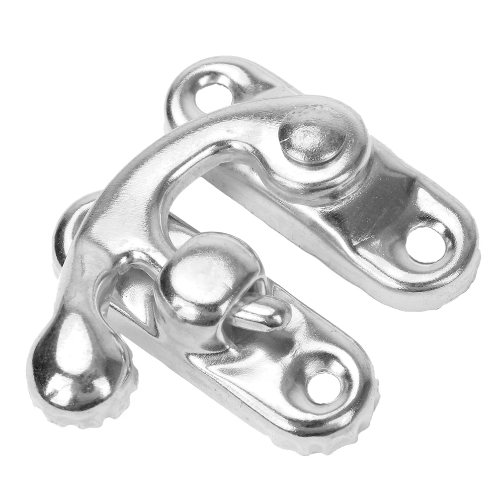 8 шт. 28x32 мм Серебряная мини пряжка из сплава антикварная серебряная Скоба замок