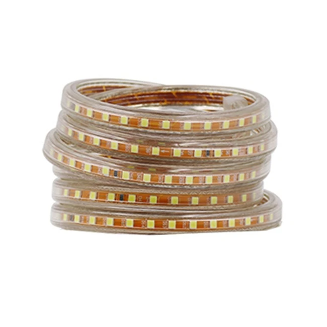 120LEDs White 220 В Светодиодная лента высокой яркости 2835 Светодиодный уличный водонепроницаемый 276 светодиодный s/m гибкий светодиодный диодный светильник с европейской вилкой - Испускаемый цвет: 120LEDs White