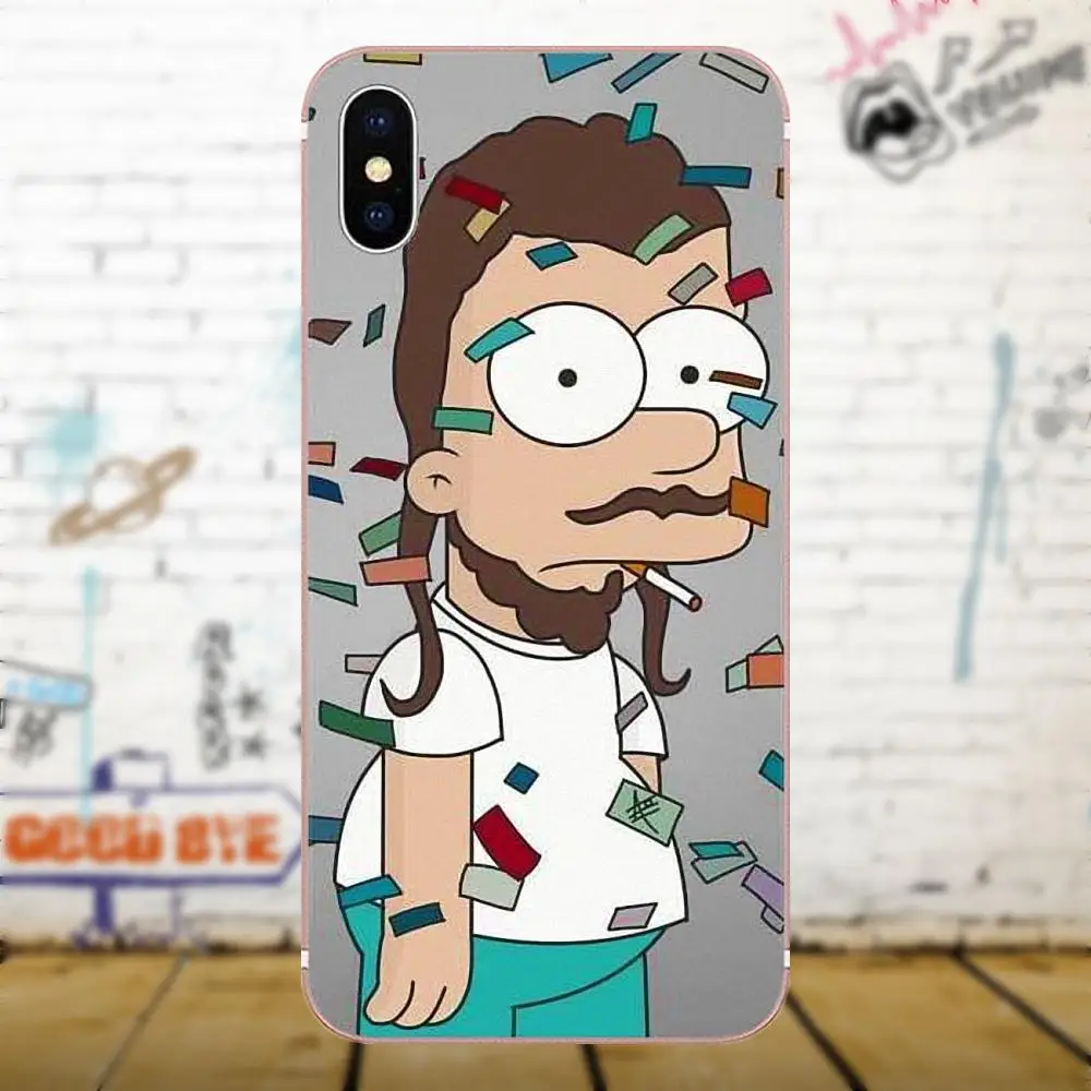 Чехол из ТПУ для Samsung Galaxy A3 A5 A7 J1 J3 J5 J7 2016 2017 S5 S6 S7 S8 S9 edge Plus Post Malone Going Ghost Hunting |
