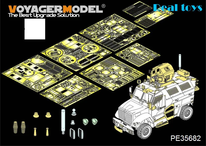 Вояджер модель 1/35 PE35682 современный US 4X4 MRAP MaxxPro оружие боевой автомобиль (atenna база