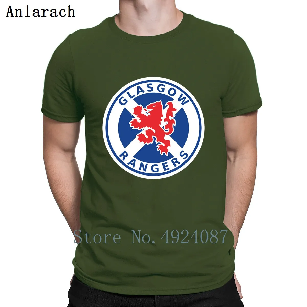 Рейнджерами Глазго Футболка Мужской Графический евро Размеры S-3xl Стильная