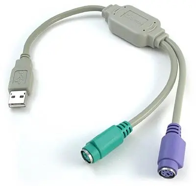 10 шт./лот USB в PS/2 кабель конвертер адаптер для клавиатуры и мыши|usb to ps/2|usb toconverter