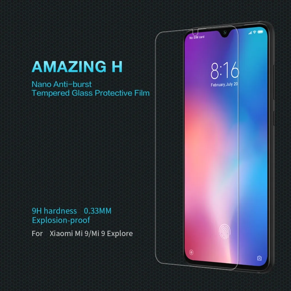 Nillkin 0 33 мм 9H Защита экрана для Xiaomi Mi 9 стекло 9T Lite SE A3 CC9e Закаленное Защитная пленка