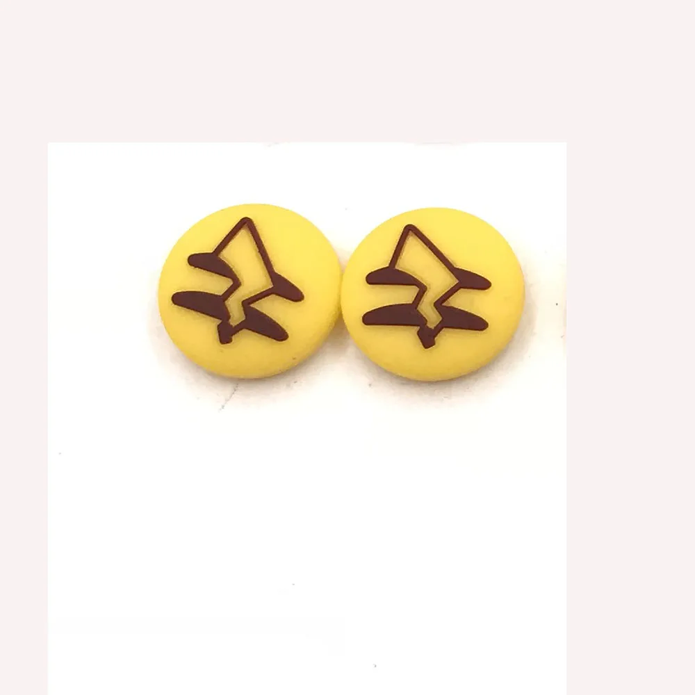 Yellow Tail 100 шт = 50 пар силиконовых аналоговых ручек для большого пальца, колпачки s для nintendo Switch NS Joy Con, Джойстики для джойстика, крышки для джойстика - Цвет: Yellow Tail