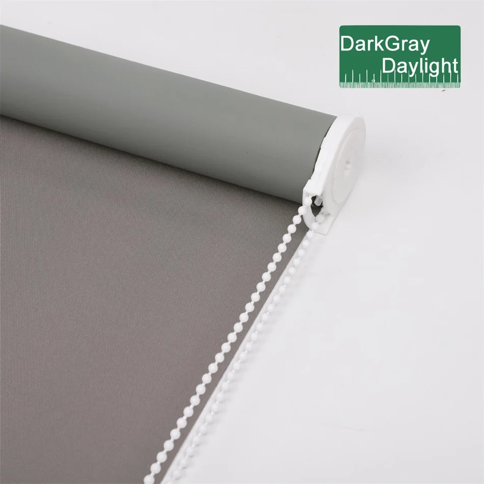 Dark Gray-Daylight Skansen дневной свет и затемнение ткань окна рулонные шторы тени для гостиной Высокое качество жалюзи Индивидуальный размер - Цвет: Dark Gray-Daylight