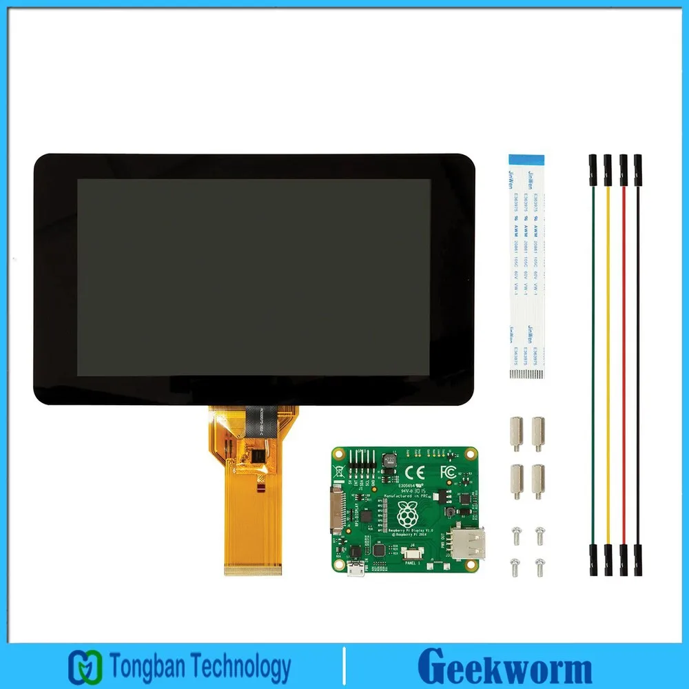 Raspberry Pi 3 Model B + Plus/3B официальный 7 дюймов TFT lcd сенсорный экран монитор дисплей