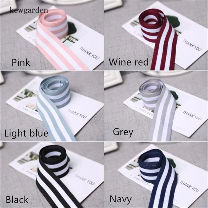 Kewgarden лента ручной работы 1/" 5/8" 16 мм 22 мм полоса Grosgrain ленты DIY лук серьги атласная лента аксессуары Riband 20 ярдов