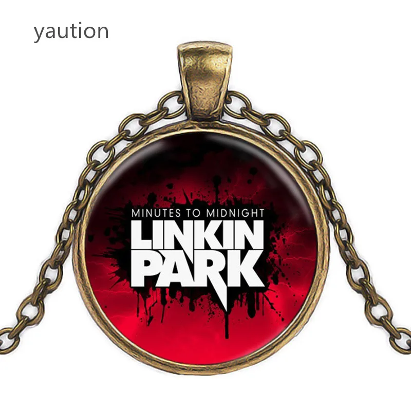 Розничные и оптовые американские Linkin Park логотип кулон Jewelry Стекло Цепочки