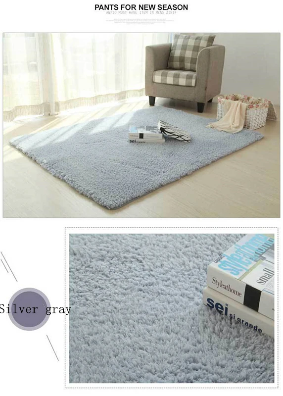 silver gray Модный стиль Коврик противоскользящий мягкий коврик для Двери Входные Коврики приветствуются коврики для входной двери 6 цветов для гостиной/спальни - Цвет: silver gray