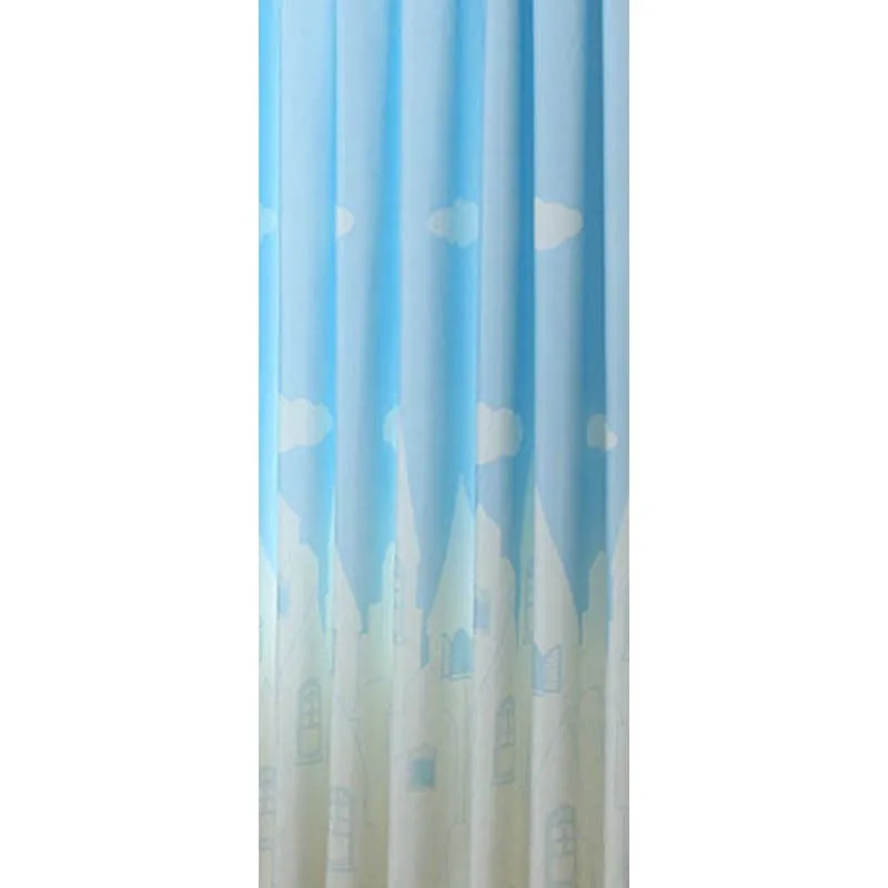 Cloth Curtain No 1 Домашний текстиль с принтом облаков, занавески для спальни, для гостиной, отвесные занавески, Мультяшные, Cortinas, украшения для детей, оконный экран - Цвет: Cloth Curtain No 1