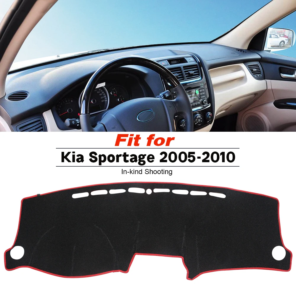 Для Kia Sportage 2005 2006 2007 2008 2009 2010 крышка приборной панели автомобиля Избегайте светильник Pad приборная панель коврик-платформа Противоскользящий