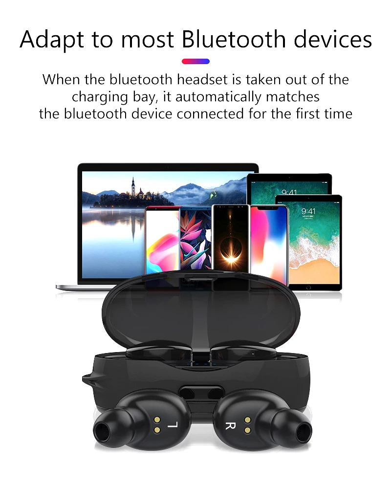 VVKing TWS беспроводные наушники Мини Bluetooth наушники бинауральная стереогарнитура поддержка микрофона HiFi мини спортивные наушники для бега