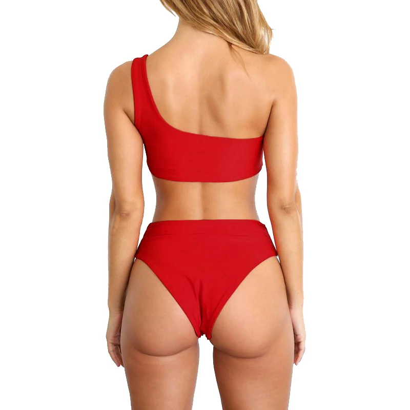 Женские сексуальные купальники комплект бикини с подкладкой пуш-ап 2 предмета