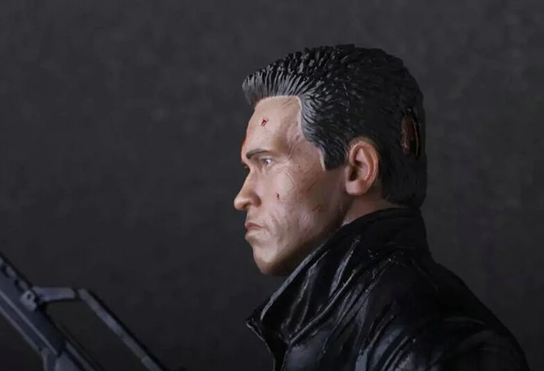 Сумасшедшие игрушки Terminator 2 T 800 Арнольд Шварценеггер ПВХ фигурка Коллекционная