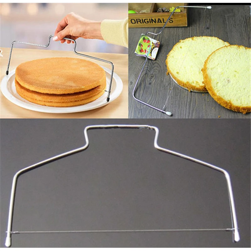 Регулируемая проволока из нержавеющей стали резак для хлеба и торта 32 см резаки