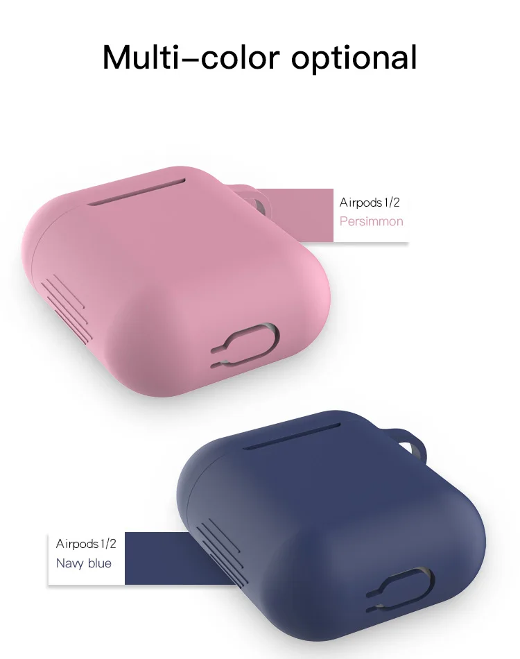 Airpods 1 крышка защитная, крышка полная защитная крышка Портативный Силиконовый чехол для Apple airpods 2 Чехол
