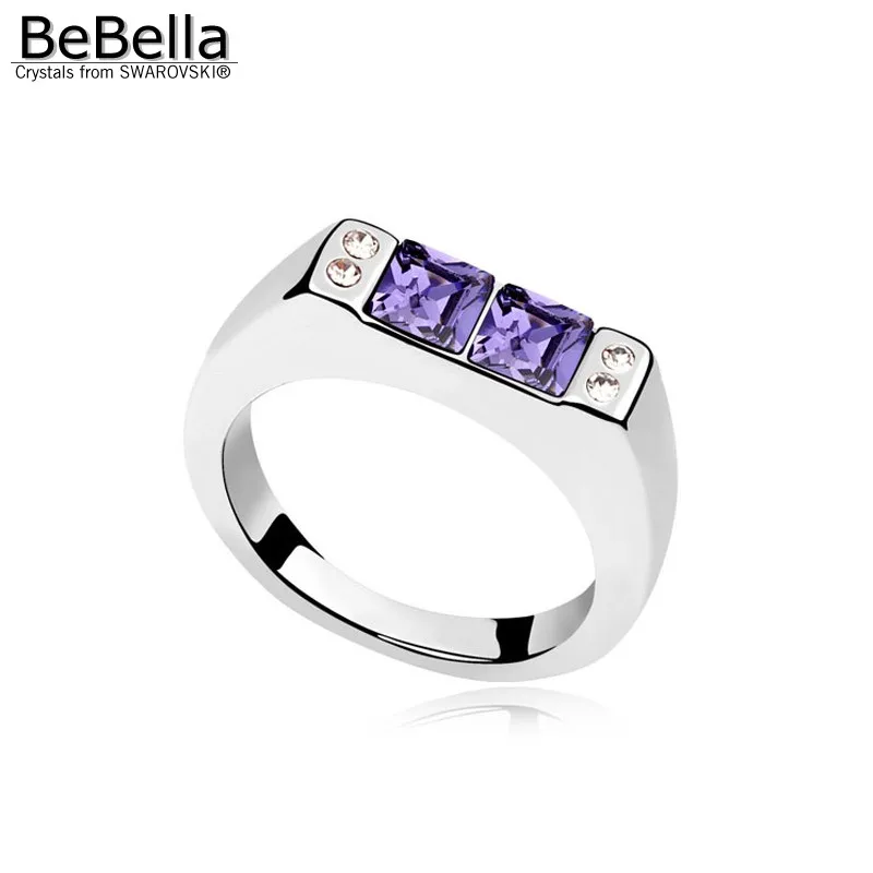 Кольцо BeBella с австрийскими кристаллами Сваровски доступно 5 цветов
