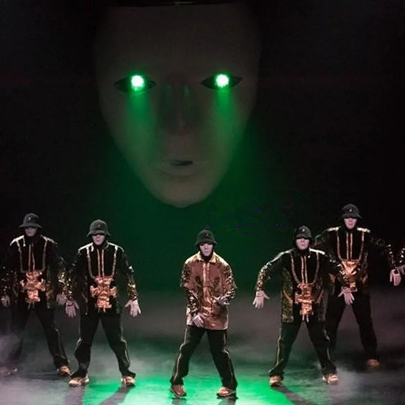 Пластиковая маска для костюма на все лицо Jabbawockeez Dance Crew вечерние реквизиты для Хэллоуина Hogard