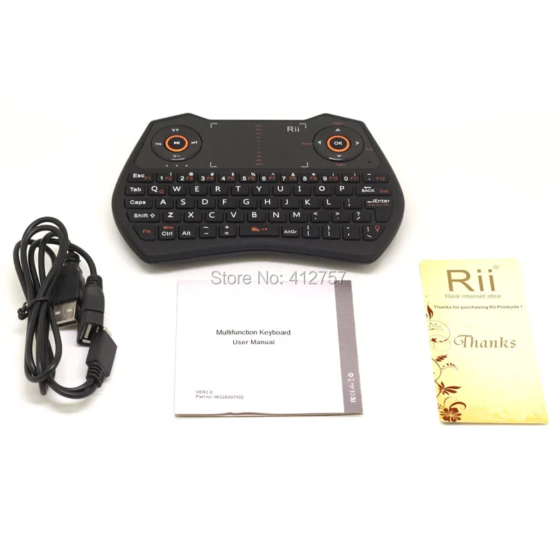 

Original Rii i28C Backlit 2.4GHz Wireless Mini Keyboard Air Mouse with TouchPad for Andorid TV Box,IPTV,Mini PC,Laptop