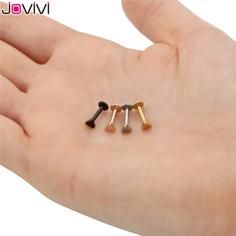 Jovivi 316L Нержавеющая сталь Labret Monroe кольцо для губ хрящевая спираль козелка пирсинг