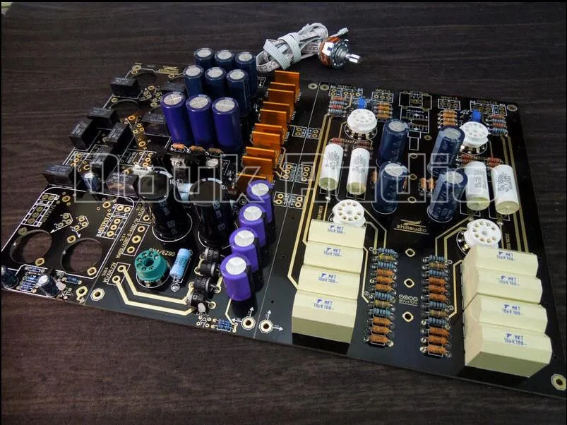 Douk аудио Hi End XLR сбалансированный/RCA Предварительный усилитель Fi вакуумная