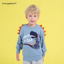 Г. Весенняя детская одежда с принтом животных из мультфильмов свитер с динозавром для маленьких мальчиков от 2 до 8 лет одежда с длинными рукавами, топы